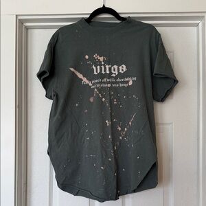 Virgo Zodiac Tee in Charcoal by [Brand]